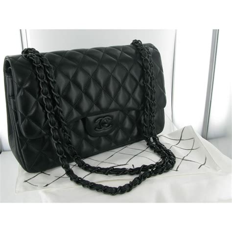 chanel purse black and tan|classic Black Chanel purse.